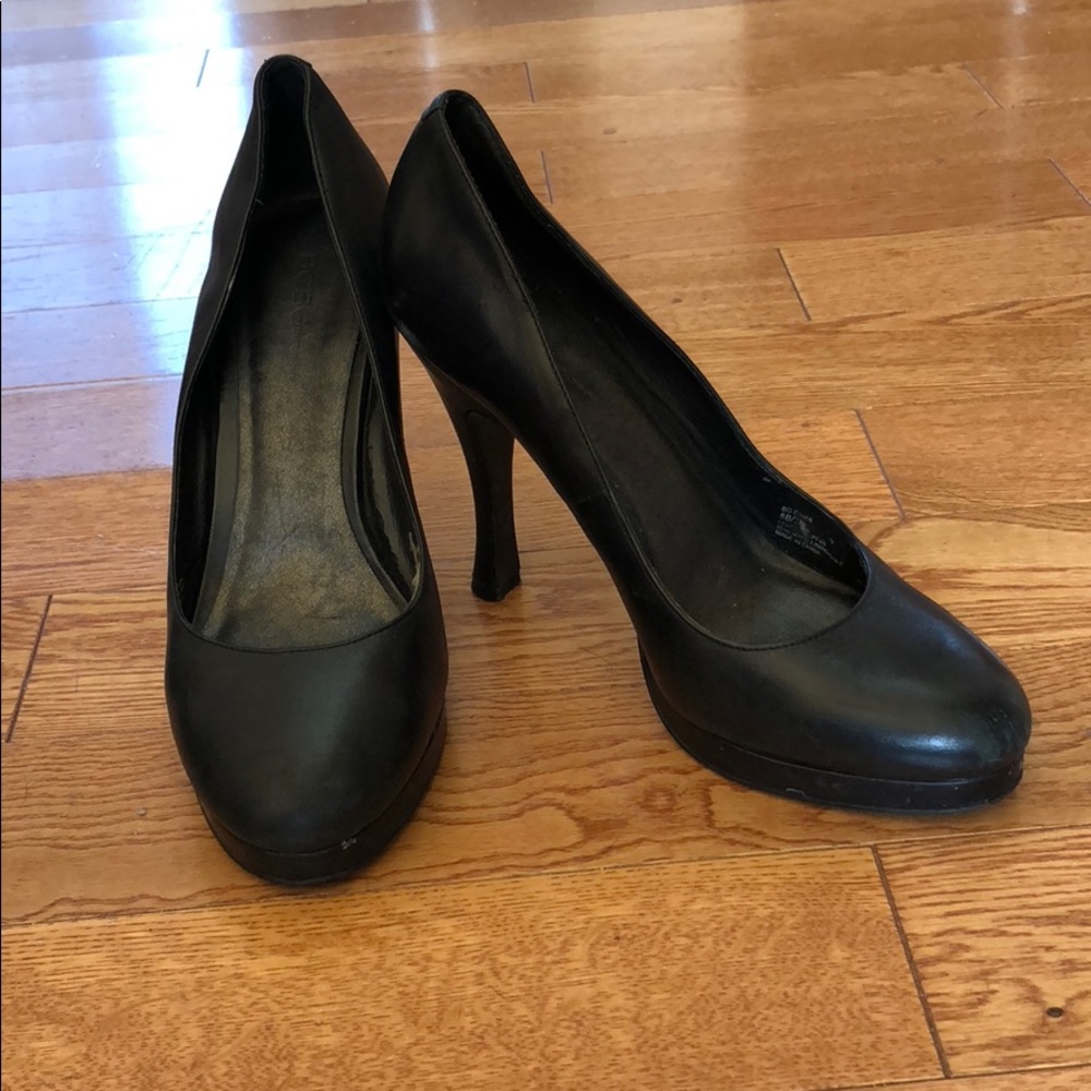 BCBG Super comfy leather well worn heels